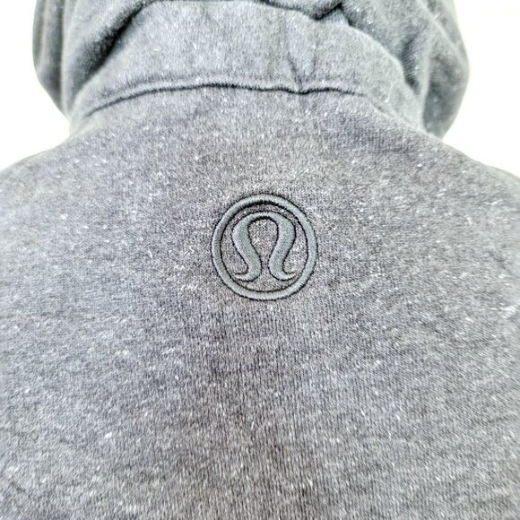 Lululemon Women's Heathered Black Cuddle Up Sparkle Full-Zip Jacket Size 8 - Picture 7 of 10